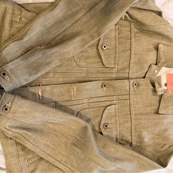 Men's Brave star Mojave olive Denim Jacket - Picture 3 of 8
